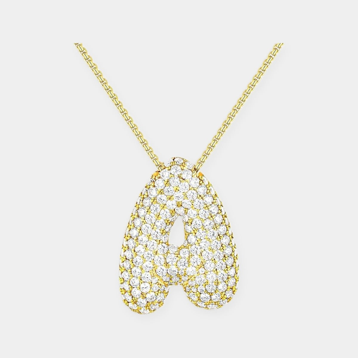 Collana Hailey con iniziale a palloncino