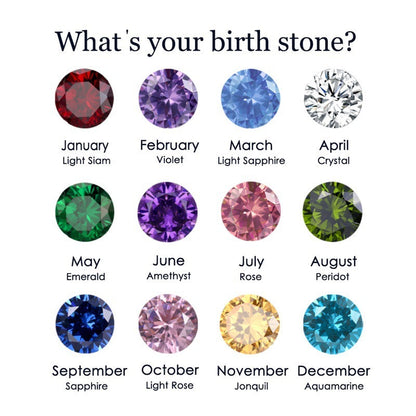 Dainty Birthstone Anello (Set)