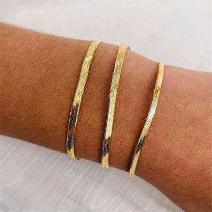 Angelica® Stainless Steel Spina di pesce Bracciale (Set)