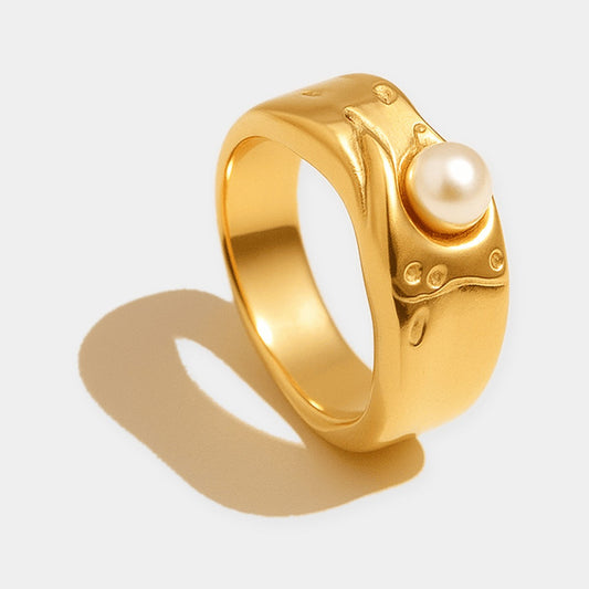 Lava de Oro Perla Anello
