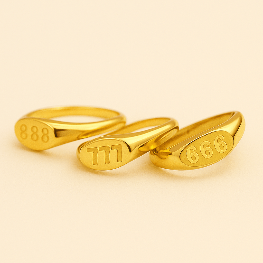 Angelica® Angel Number Signet Anello