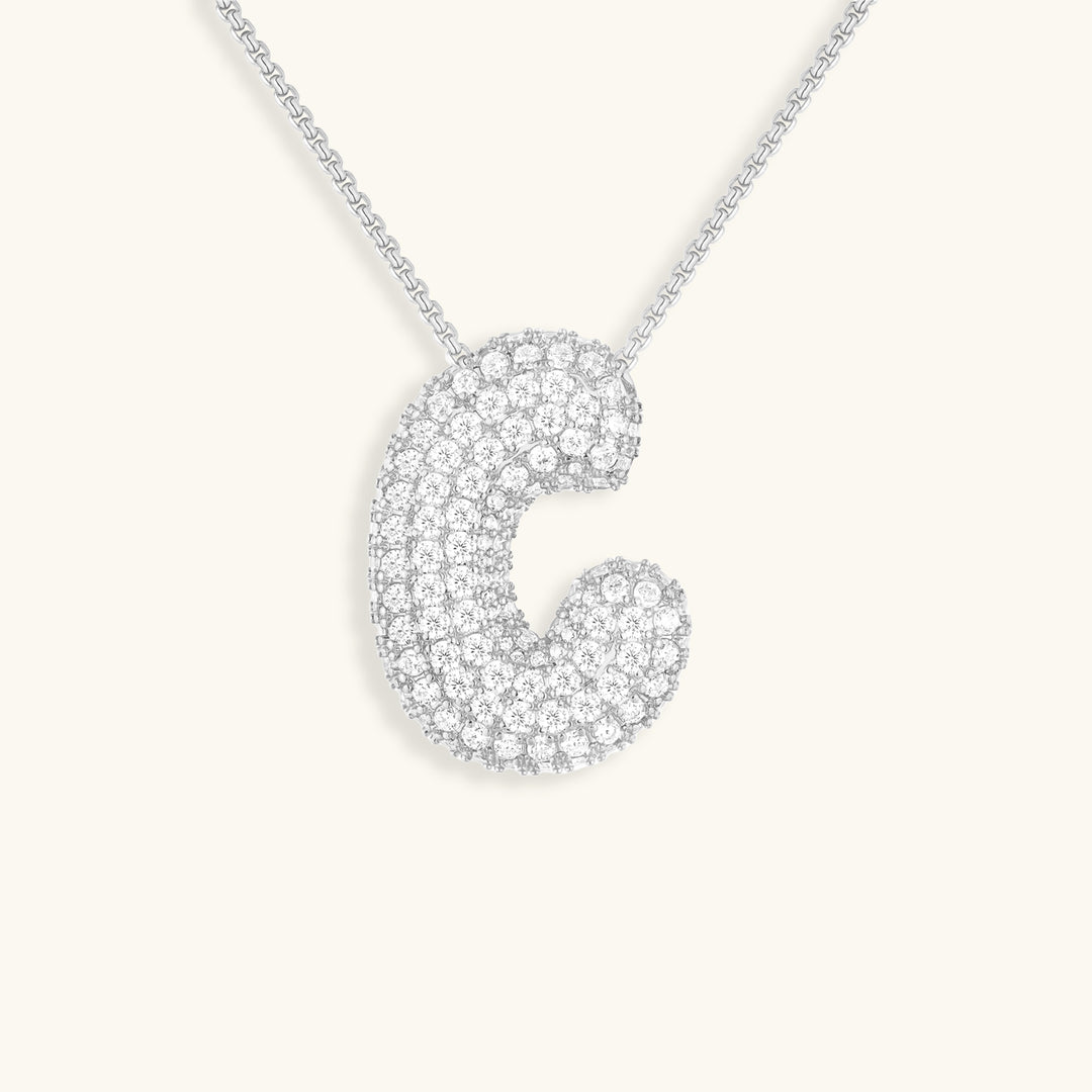 Collana Hailey con iniziale a palloncino