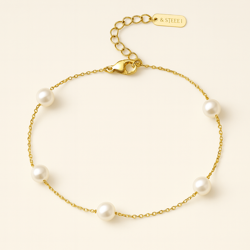 Cavigliera Cali con perla (Set)