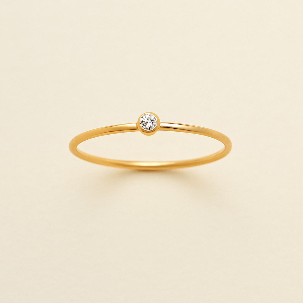 Dainty Birthstone Anello (Set)