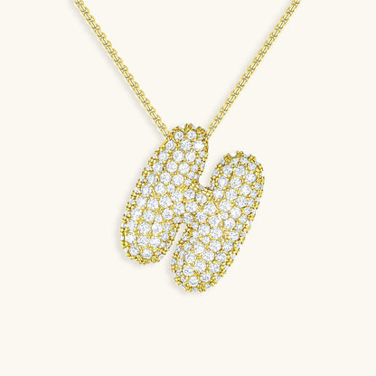 Collana Hailey con iniziale a palloncino