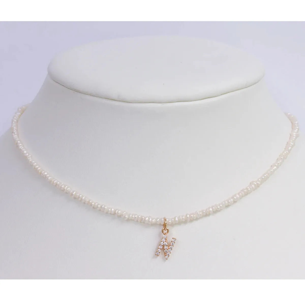 Shelly Crystal Perla Iniziale Choker