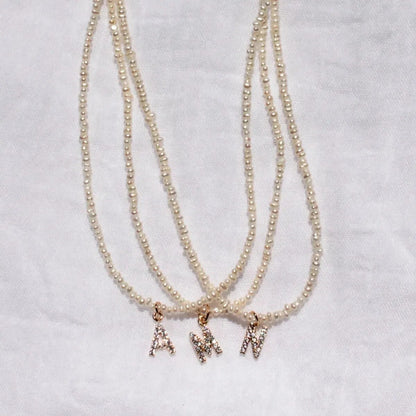 Shelly Crystal Perla Iniziale Choker
