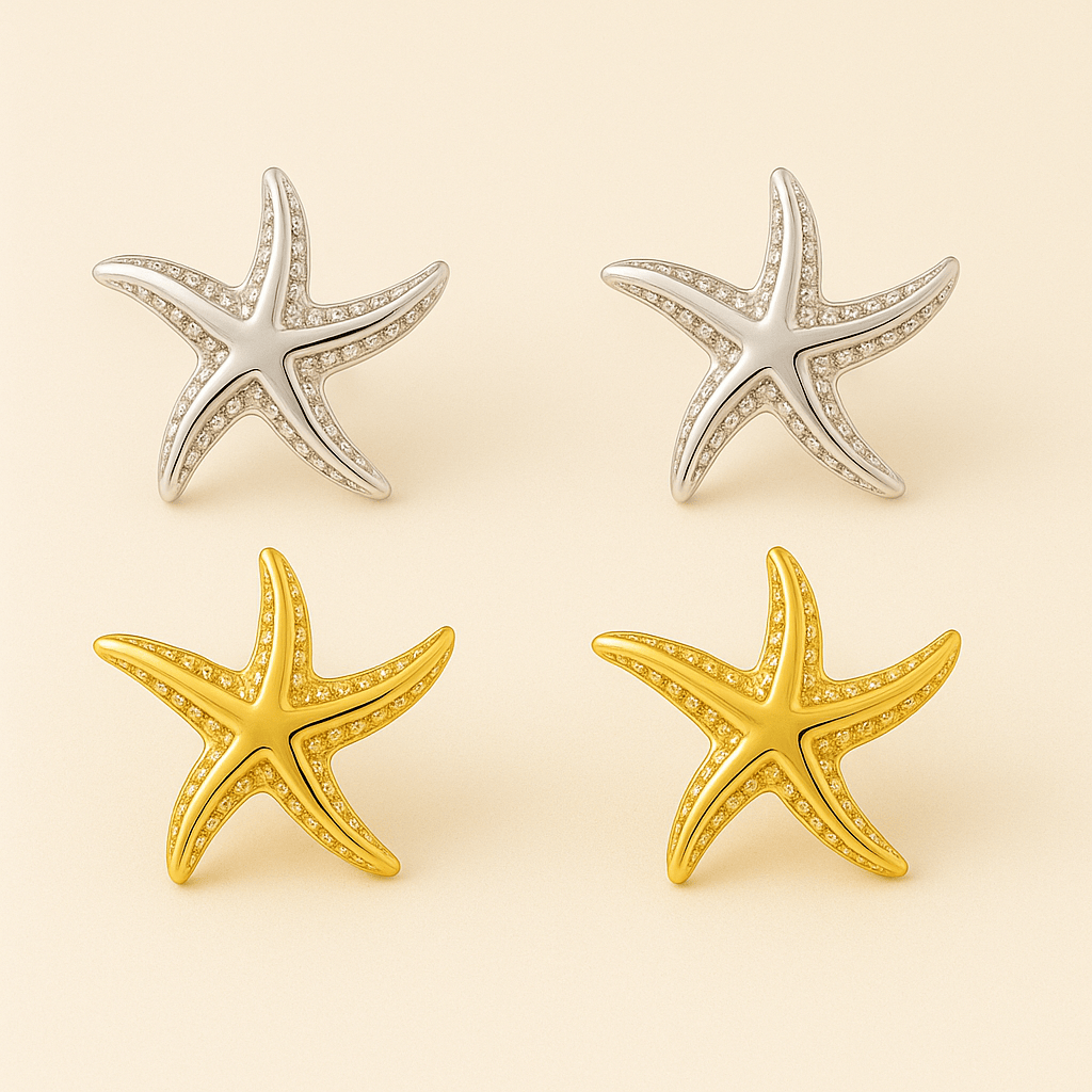 Mini Starfish Orecchini (Set)