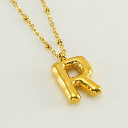 Bubble Letter Iniziale Collana (Set)