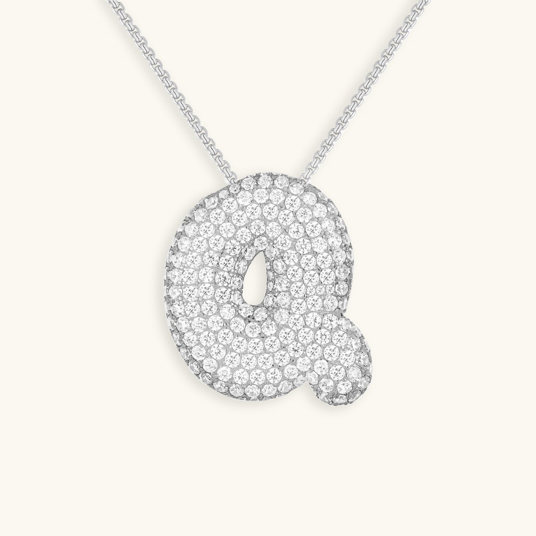 Collana Hailey con iniziale a palloncino