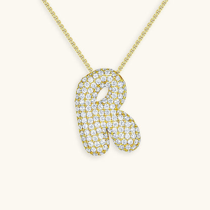 Collana Hailey con iniziale a palloncino