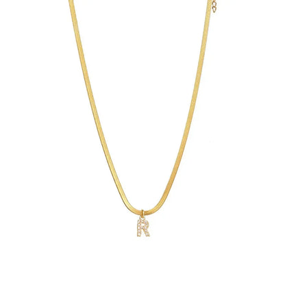 Melly® Diamond Iniziale Spina di pesce Collana