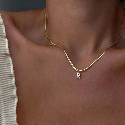 Melly® Diamond Iniziale Spina di pesce Collana