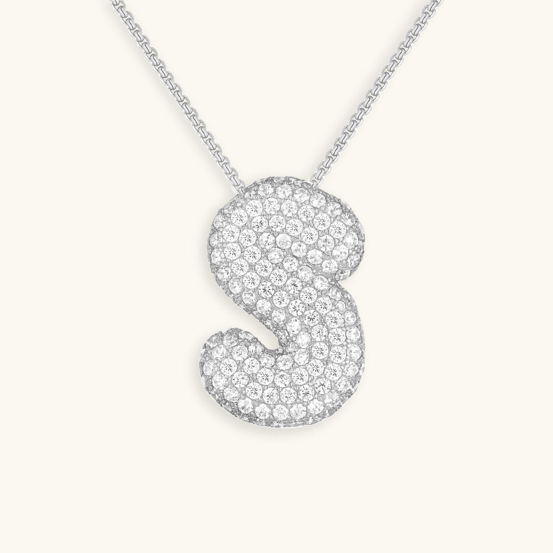 Collana Hailey con iniziale a palloncino