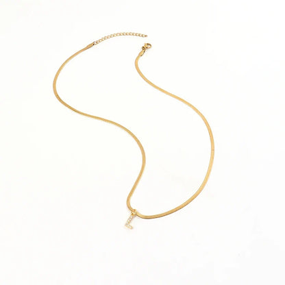 Melly® Diamond Iniziale Spina di pesce Collana