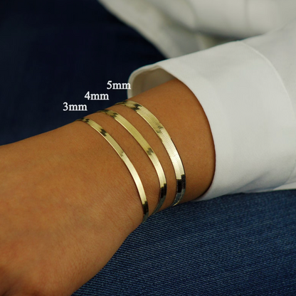 Angelica® Stainless Steel Spina di pesce Bracciale (Set)
