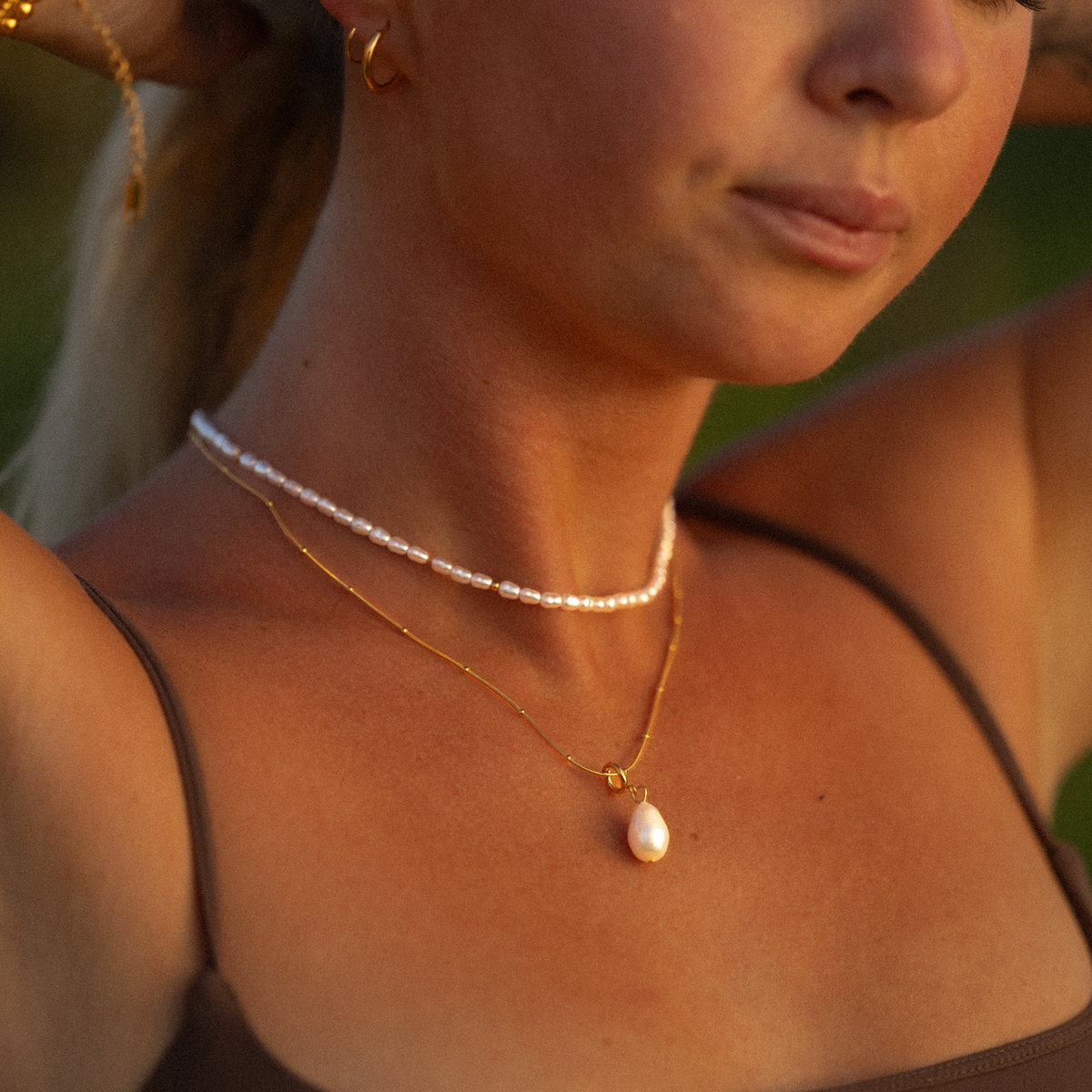 Aloha Perla and Oro Choker