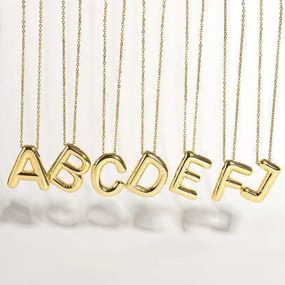 Bubble Letter Iniziale Collana (Set)