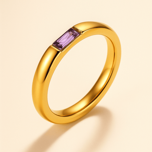 Anello Tesoro con pietra del mese (Set)