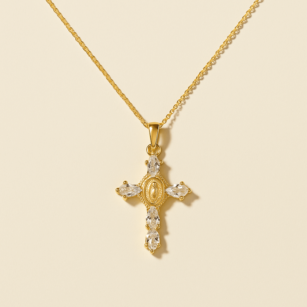 Valerie® Virgin Mary Croce Pendants (Set)