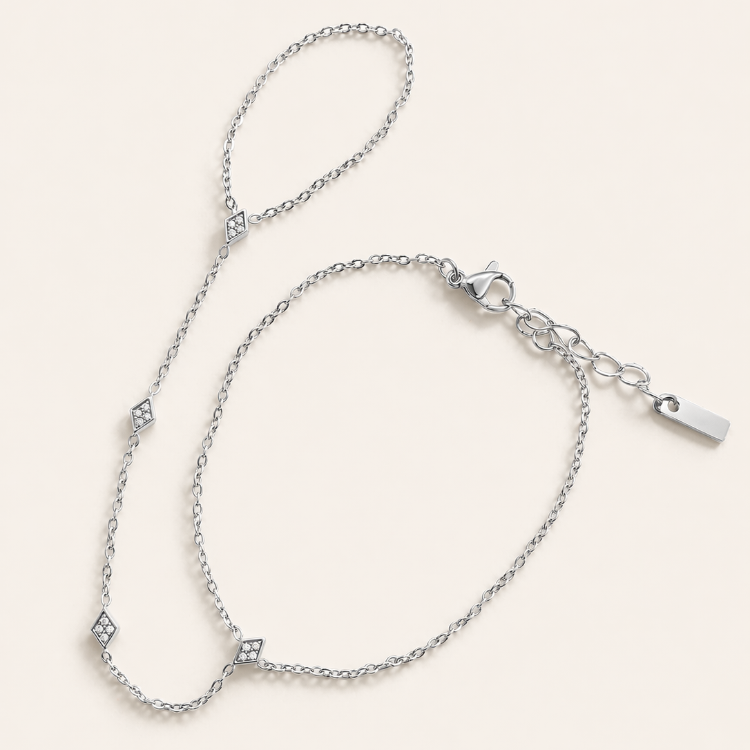 Catena da mano Virelle con cristalli