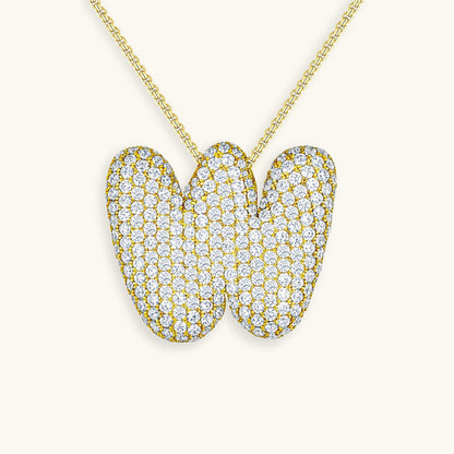 Collana Hailey con iniziale a palloncino