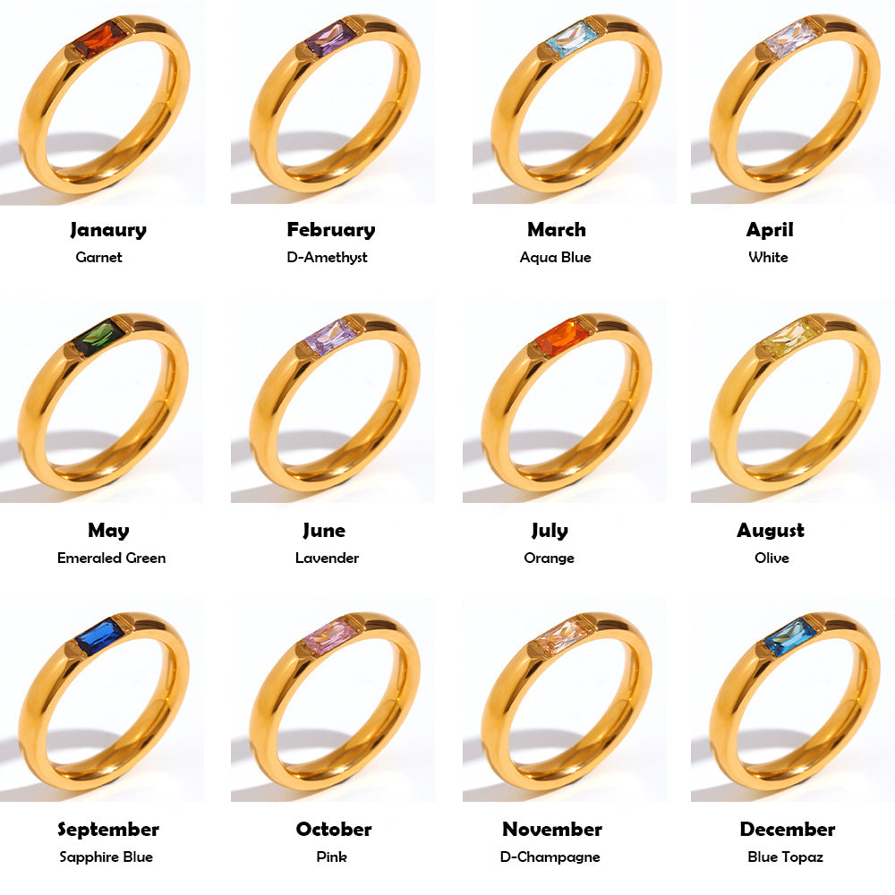 Treasure Birthstone Anello
