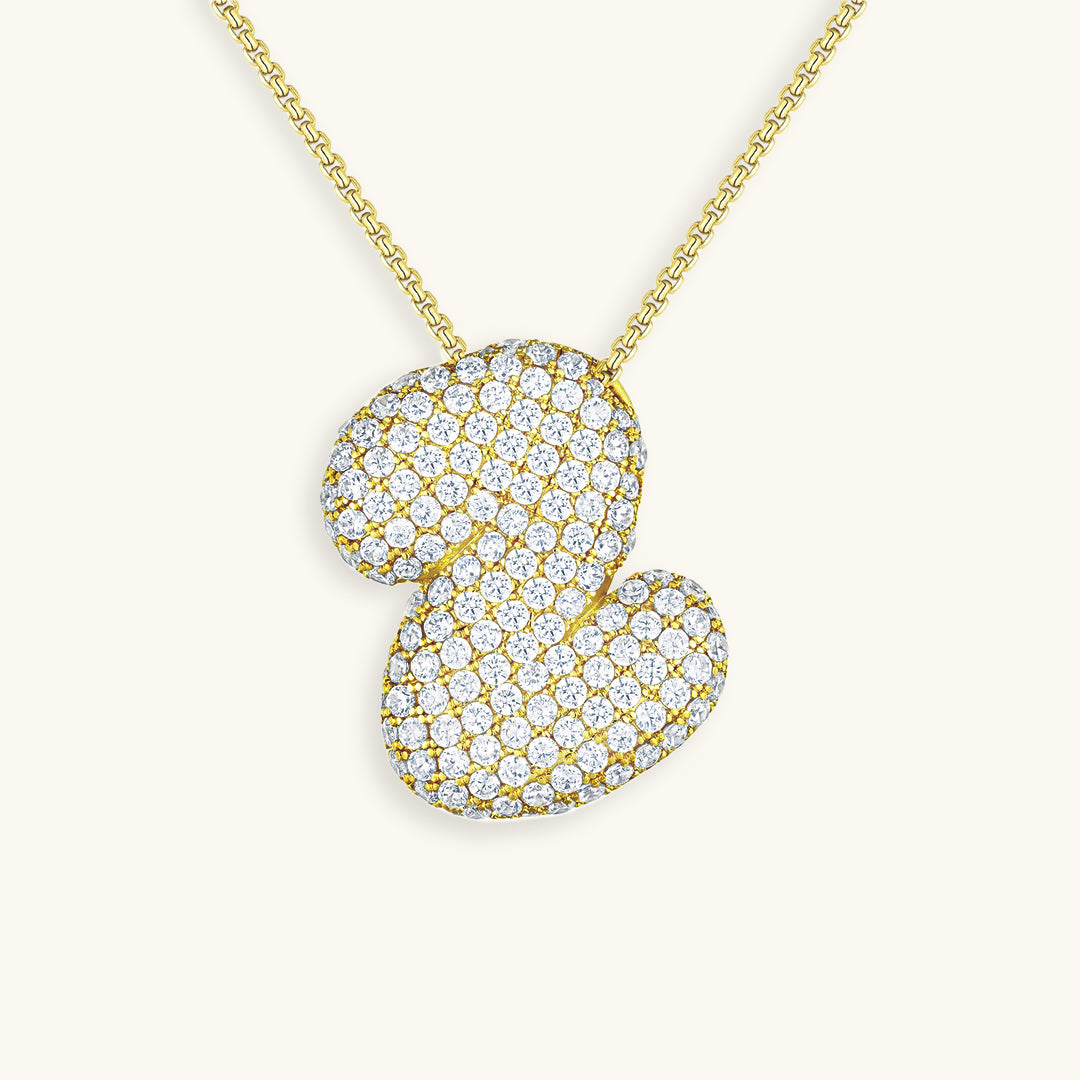 Collana Hailey con iniziale a palloncino
