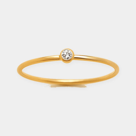 Dainty Birthstone Anello