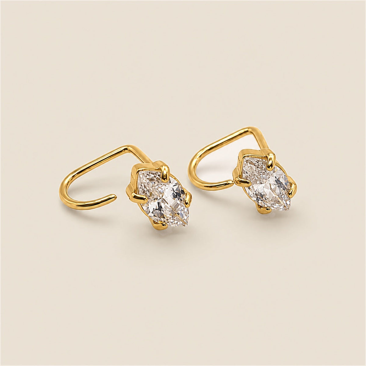 Rhombus diamond Comfort Orecchini