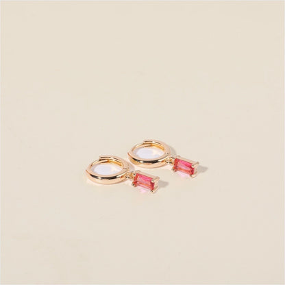 Bella Birthstone Huggies Orecchini