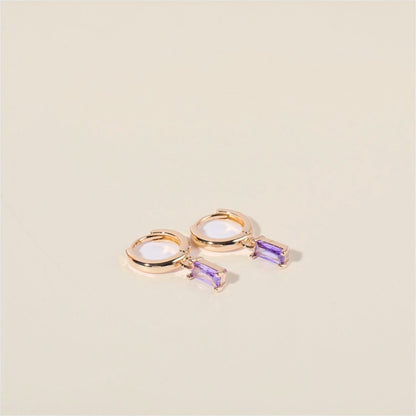 Bella Birthstone Huggies Orecchini
