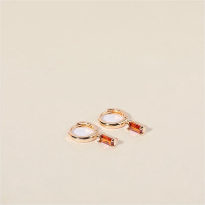 Bella Birthstone Huggies Orecchini
