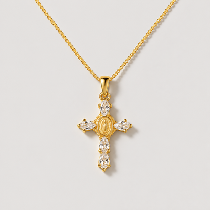 Valerie® Virgin Mary Croce Pendants (Set)