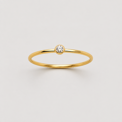 Dainty Birthstone Anello (Set)