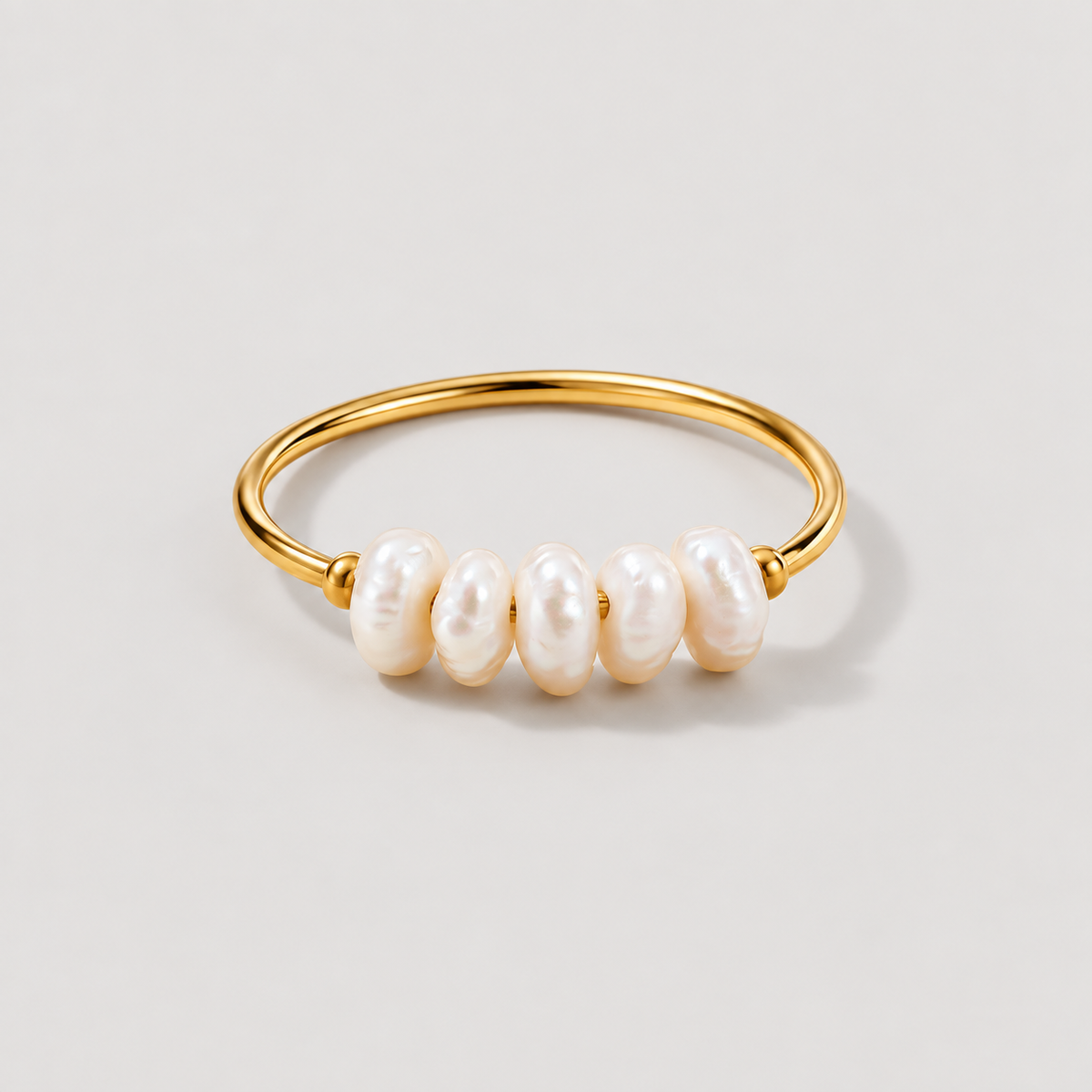 Anello Ariel con mini perla (Set)