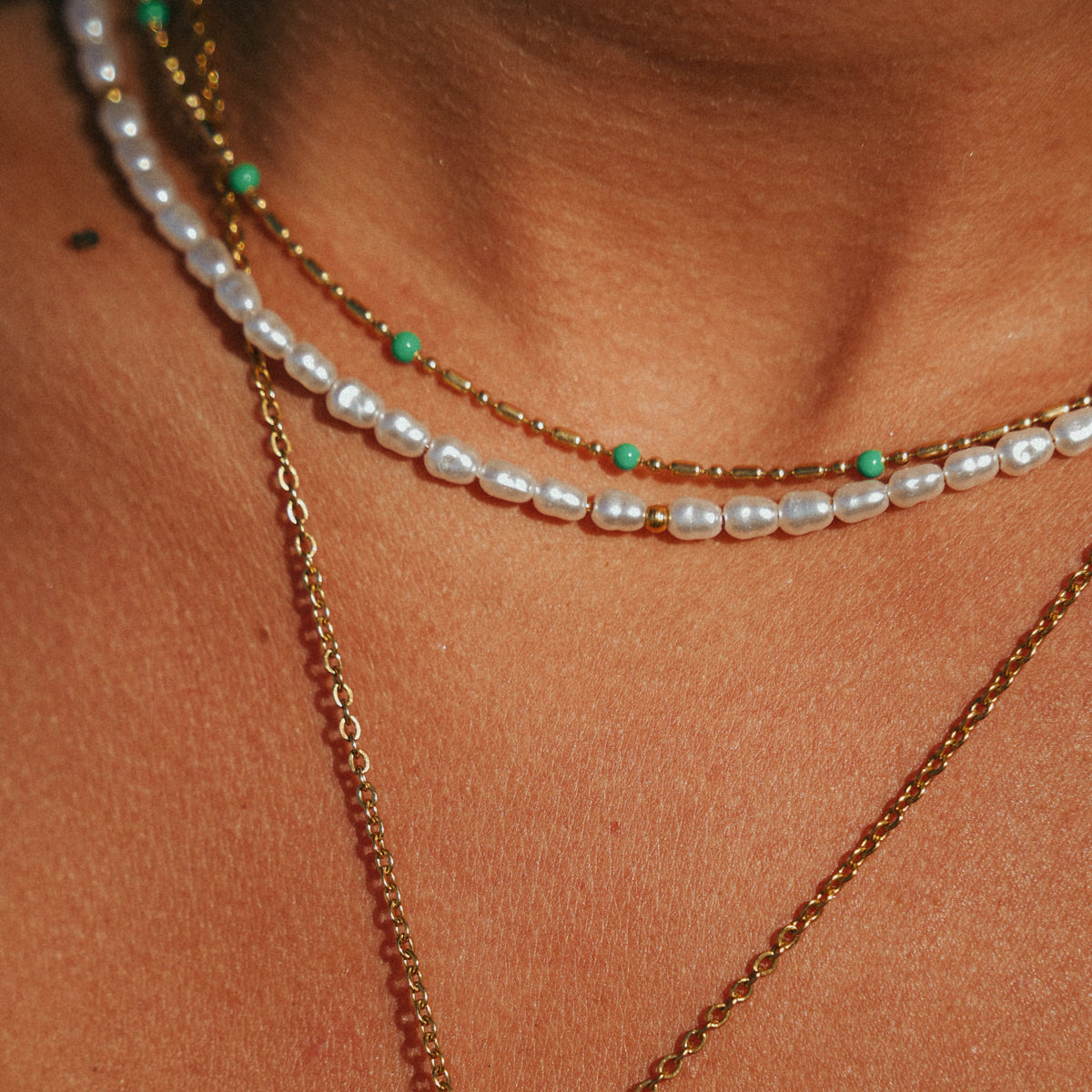 Aloha Perla and Oro Choker