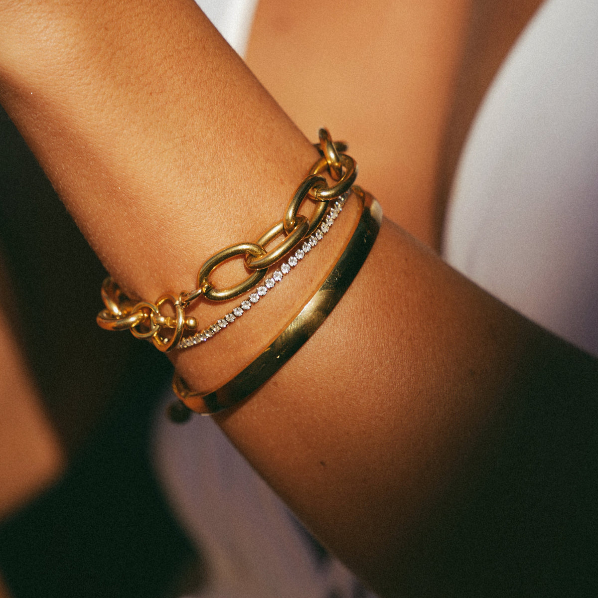 Melly Adjustable Tennis Bracciale (Set)