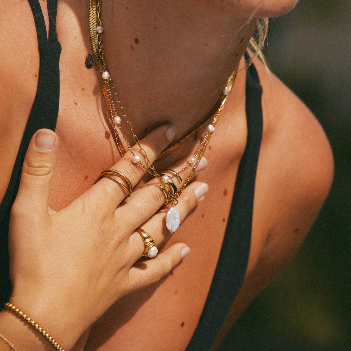 Hanalei Perla Coin Collana