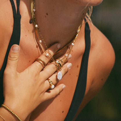 Hanalei Perla Coin Collana